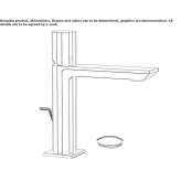 Single-lever washbasin tap with cork stopper Dealu