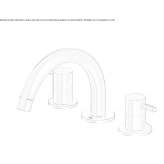 3-hole countertop washbasin tap made of stainless steel Opatow