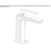 Single-lever washbasin tap with cork stopper Garons