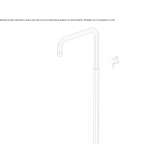 Free-standing washbasin tap made of stainless steel Opatow