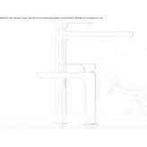 Single-lever countertop washbasin tap Garlenda