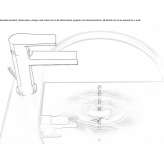 Countertop washbasin tap with aerator Rincon