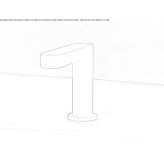 Brass infrared washbasin faucet Siderno
