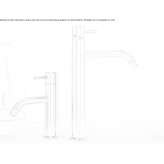 Single-lever countertop washbasin tap Garlenda