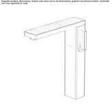 Single-lever countertop washbasin tap Vernonia