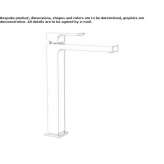 Single-lever countertop washbasin tap without waste Cusuna