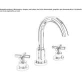3-hole washbasin tap with aerator Merkel