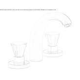3-hole countertop washbasin tap Pelton