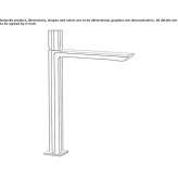 Single-lever countertop washbasin tap Dealu