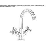 Countertop washbasin tap with aerator Merkel