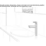 Countertop washbasin tap made of stainless steel Tennille