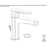 Single-lever countertop washbasin tap Loury