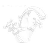 Countertop washbasin tap with 1 hole Fratte