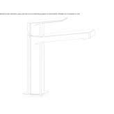 Single-lever countertop washbasin tap Rusko