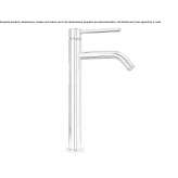 Single-lever countertop washbasin tap Passons