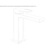 Single-lever countertop washbasin tap with cork stopper Kanepi