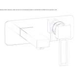 2-hole wall-mounted washbasin tap Hage