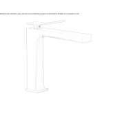 1-hole countertop washbasin tap Dumas