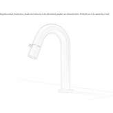 Brass countertop washbasin tap Melres