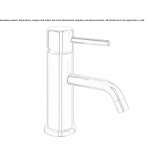 Single-lever countertop washbasin tap Passons