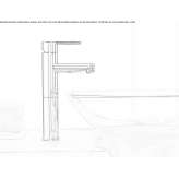 Single-lever washbasin tap without stopper Paignton