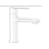 Single-lever washbasin tap without stopper Raning