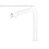 Countertop washbasin tap made of stainless steel Zuneda