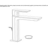 Countertop washbasin faucet with one handle Odra