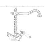 Countertop washbasin tap with 1 hole Slavnoye