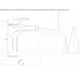 Single-lever washbasin tap Muzillac