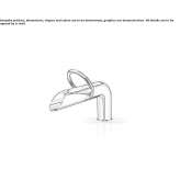 Countertop 1-hole stainless steel washbasin tap Morteau