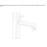 1-hole stainless steel basin tap Topile