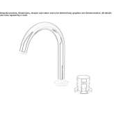2-hole countertop washbasin tap with adjustable spout Akaa