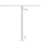 Floor-standing single-lever washbasin tap Masca