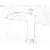 Brass infrared washbasin faucet Otivar