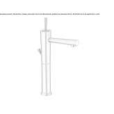 Single-lever countertop washbasin tap Perafita