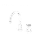 2-hole countertop washbasin tap Ullapool