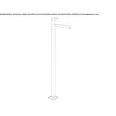Floor-standing single-lever washbasin tap Sarandi