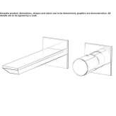 2-hole wall-mounted washbasin tap Dealu