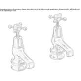 2-hole countertop washbasin tap Wickwar