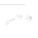 Two-hole wall-mounted washbasin tap Tasco