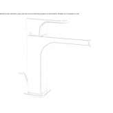 Single-lever countertop washbasin tap Claix