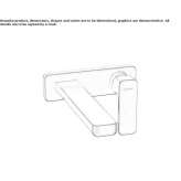 Single-lever wall-mounted washbasin faucet Chatou