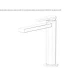 Single-lever countertop washbasin tap Moimacco