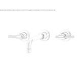 3-hole wall-mounted washbasin tap Mantinos