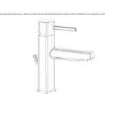 Single-lever countertop washbasin tap Passons