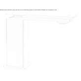 Single-lever countertop washbasin tap made of stainless steel Villabe