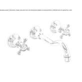 3-hole wall-mounted washbasin tap Anaheim