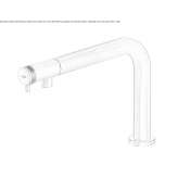 Countertop washbasin tap made of stainless steel Zuneda