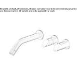 3-hole wall-mounted washbasin tap made of stainless steel Tobosi